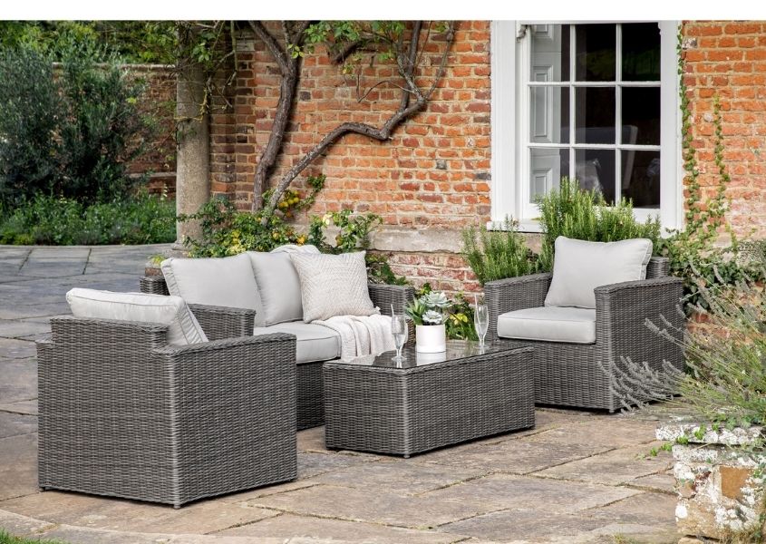 rattan garden sofa set 