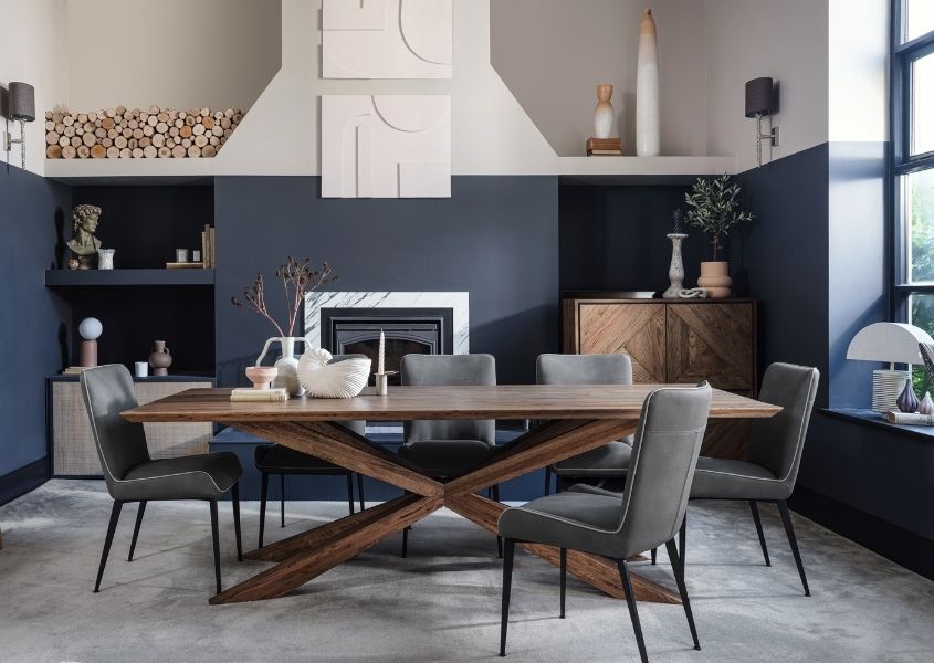 rustic dining table part of new rustic furniture collection