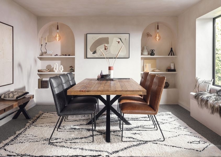 industrial style dining tables