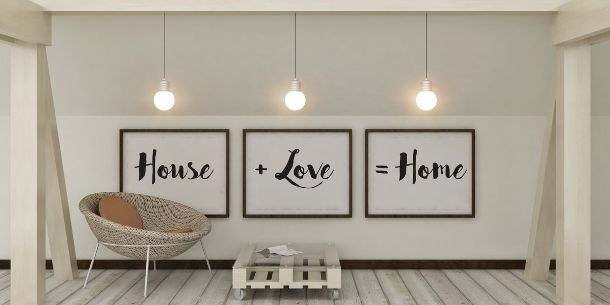 White painted rustic room for 10 Ways to Create a happy home blog