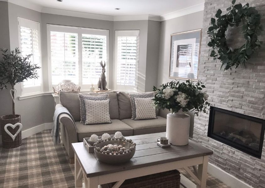 bay window with white shutters for 6 super stylish ways to decorate a bay window