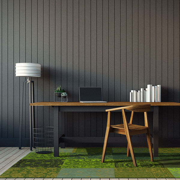 Louis De Poortere Spring Leaves Green Rug