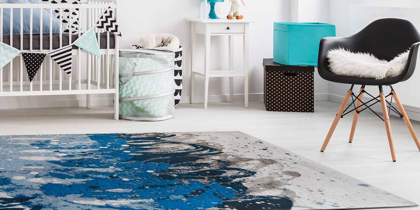 Louis de Poortere Atlantic Ocean Waves Rug