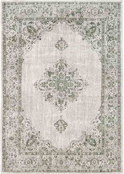 Louis de Poortere Khayma Fairfield Green Border Rug