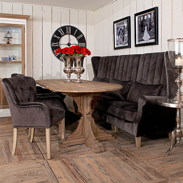 Edwina Fabric Dining Bench