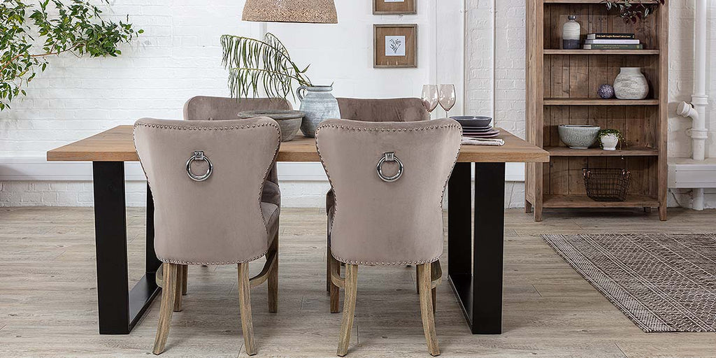 Amalfi U Bar Industrial Oak Dining Table