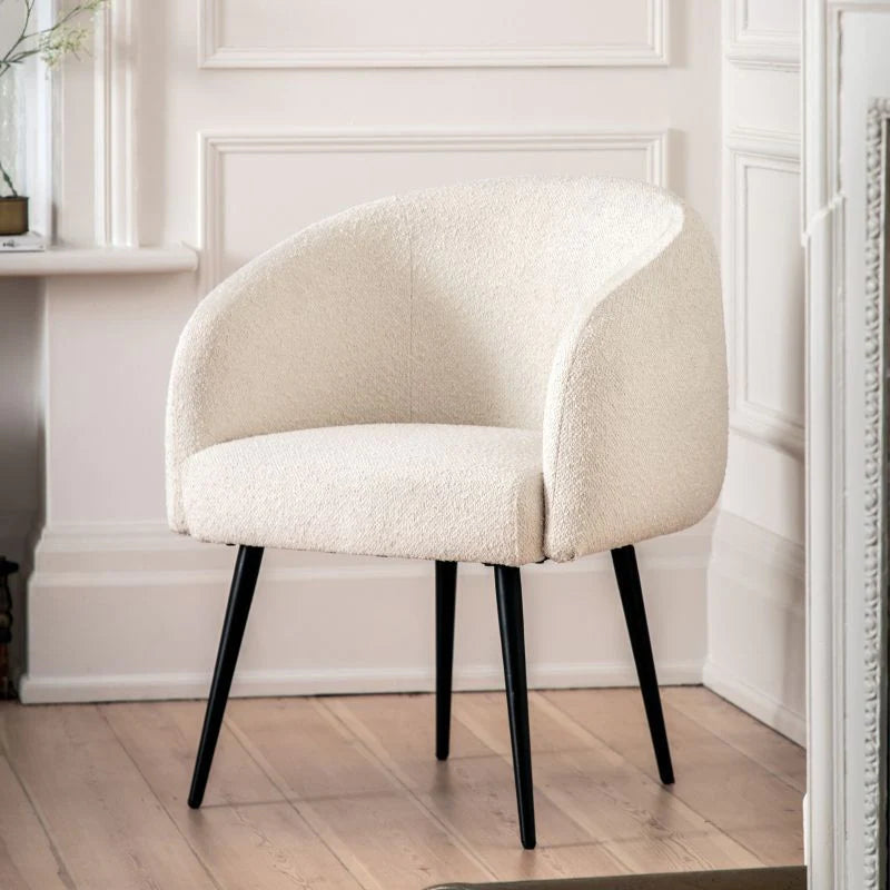 Multicoloured velvet fabric armchairs