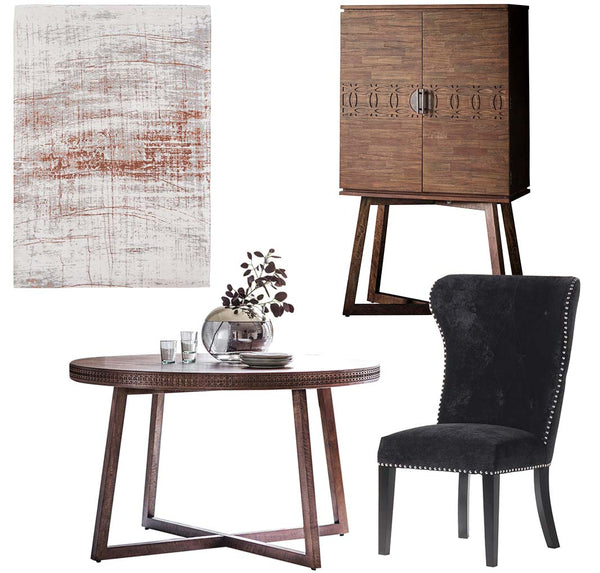 Bahamas Wooden Round Dining Table