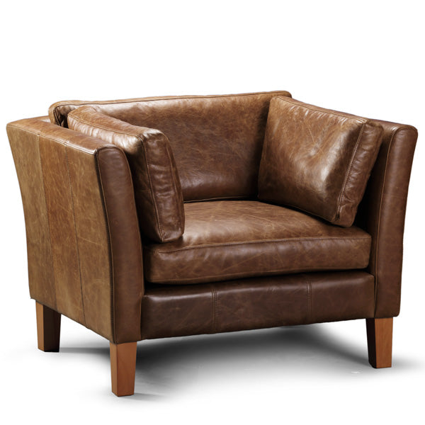 Brown Leather Armchair