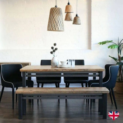 Beam Industrial Reclaimed Wood Dining Bench