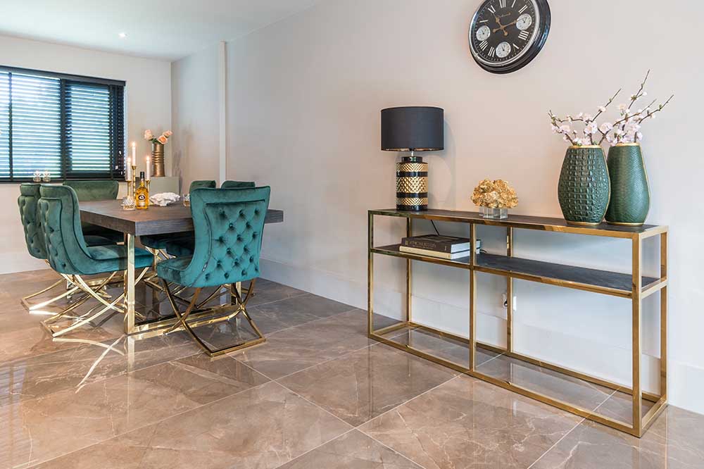 Blackbone Oak Console Table