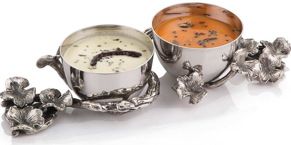 Bramble Flower Dip Bowls