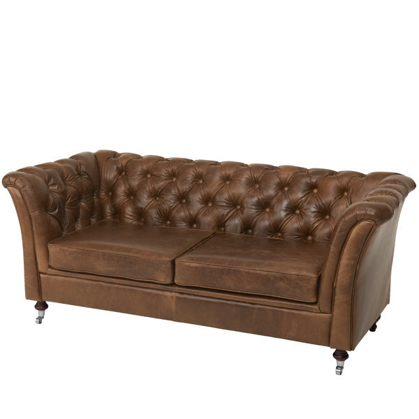 Brown Cerato Leather Sofa