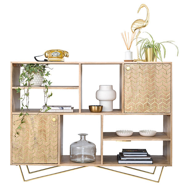 Chalfont Industrial Wood Bookcase