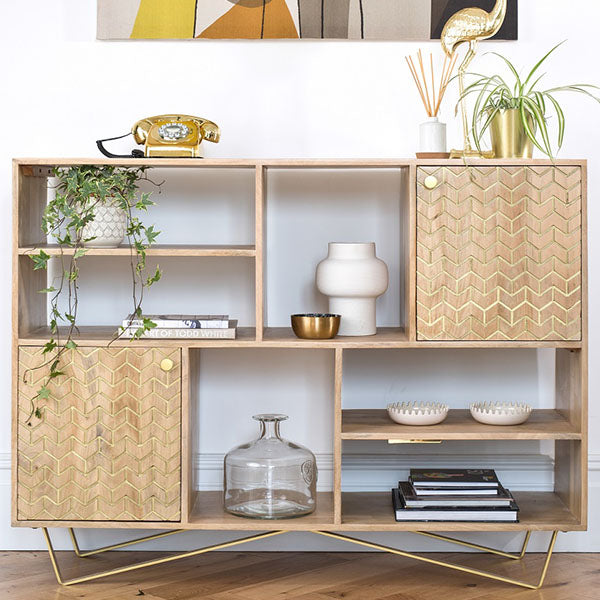 Chalfont Industrial Wood Bookcase