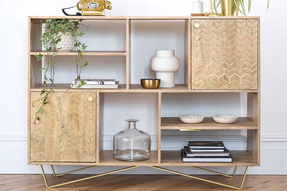 Chalfont Wooden Bookcase with Doors