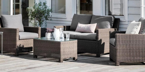 Chilgrove PE Rattan Garden Sofa and Coffee Table