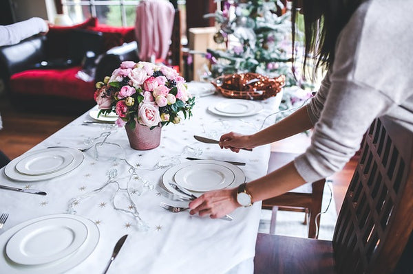 Christmas Table Setting plan