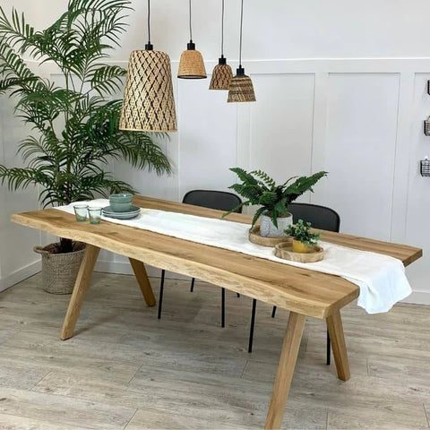 Nottingham Oak Live Edge Dining Table