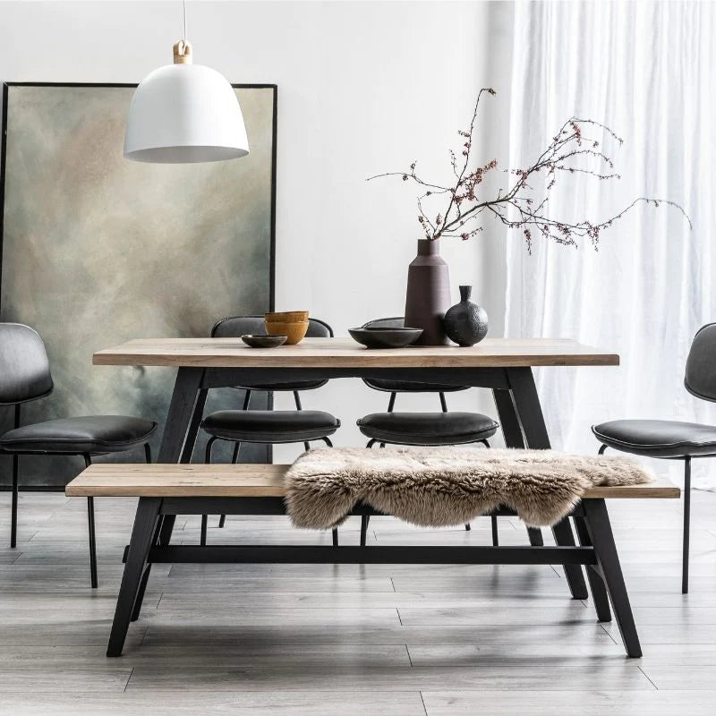 English Beam Reclaimed Wood Dining Table