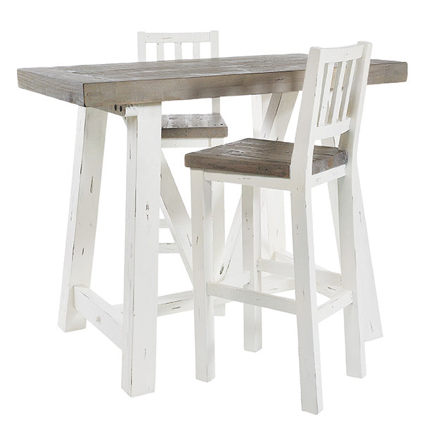 Dorset Reclaimed Wood Bar Stools and Table