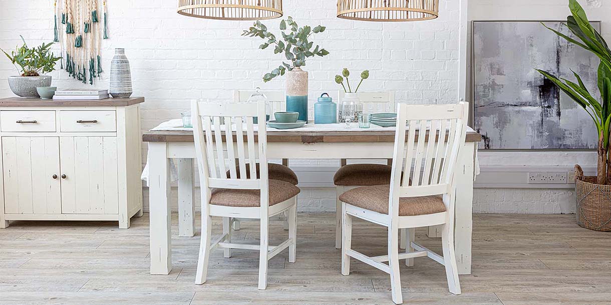 Dorset Reclaimed Wood Medium Sideboard in dining room