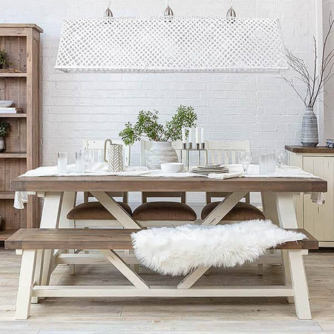 Dining table benches