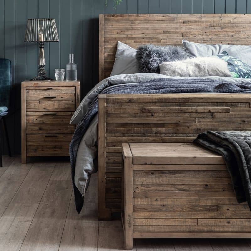King size wooden bed frame