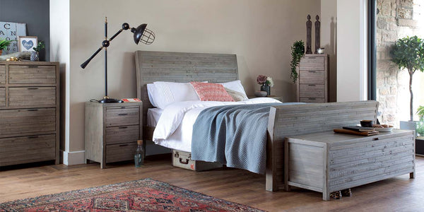 Dulwich High Reclaimed Wood Bed and Reclaimed Wood Blanket Box