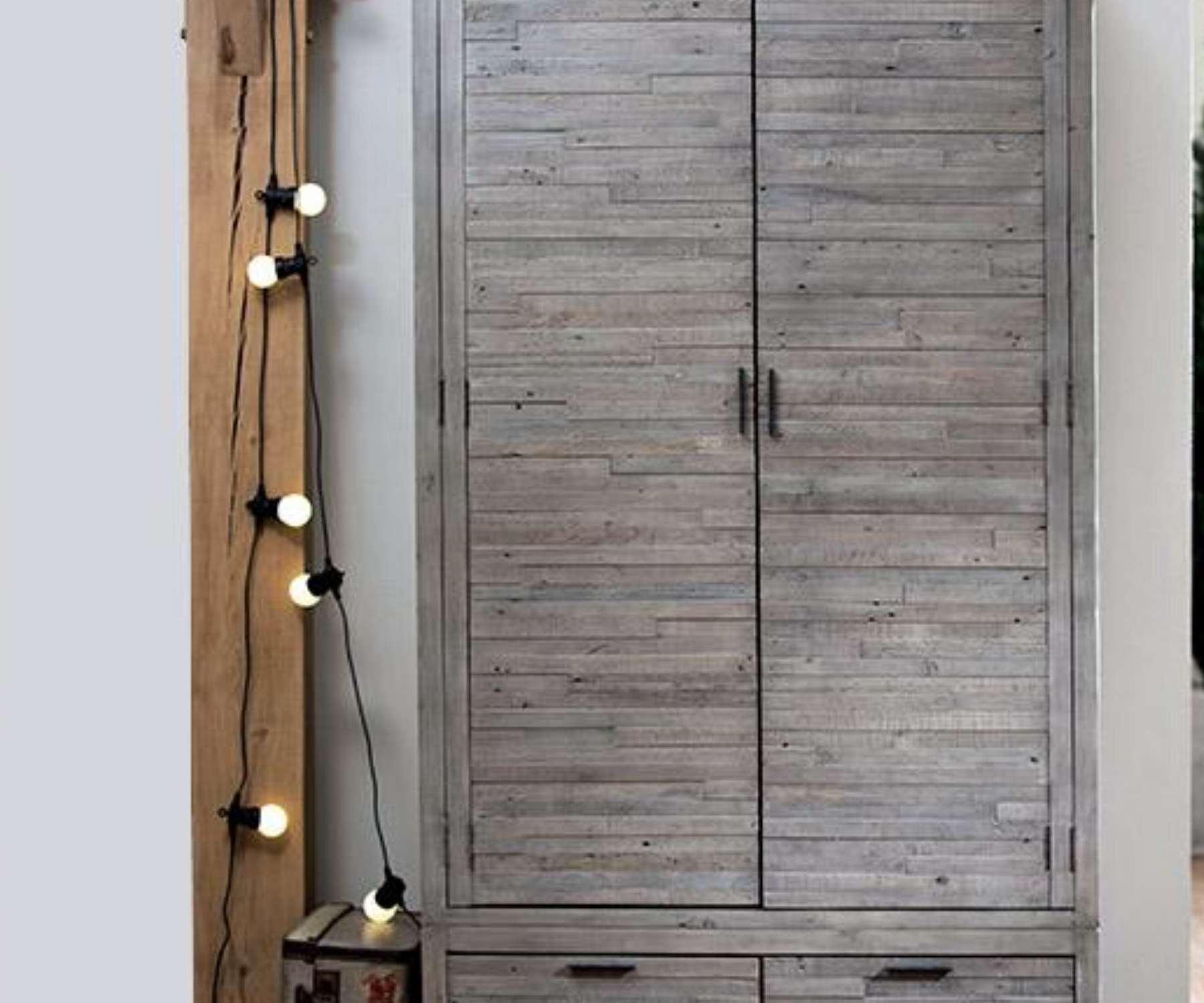 Reclaimed wood wardrobe