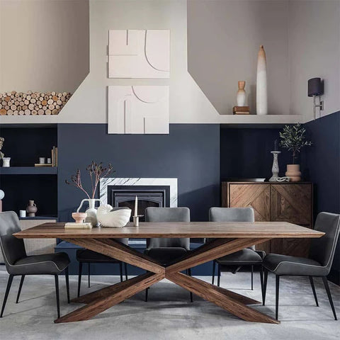 Eastwood rustic oak dining table