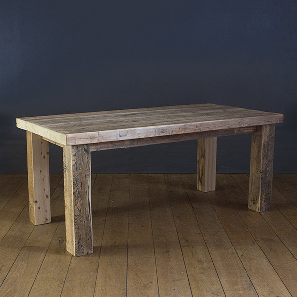 English Beam Reclaimed Wood Dining Table