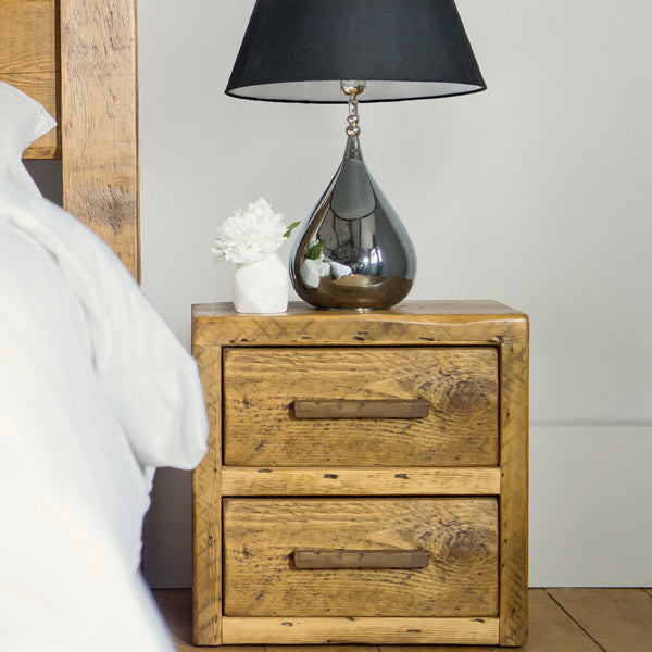 Beam Reclaimed Wood Bedside