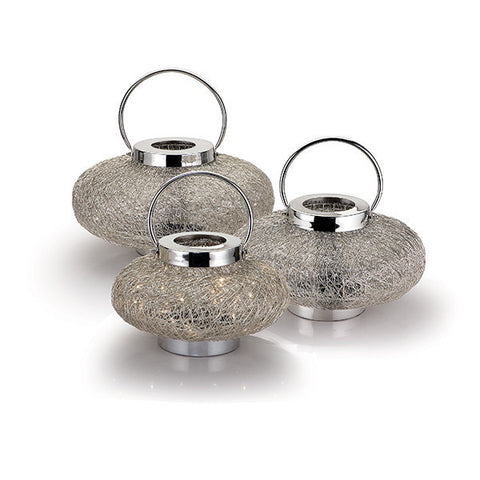 Contemporary Table Lamp Wire Weave Fairy Light