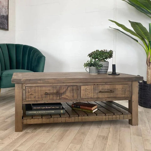 reclaimed wood coffee table