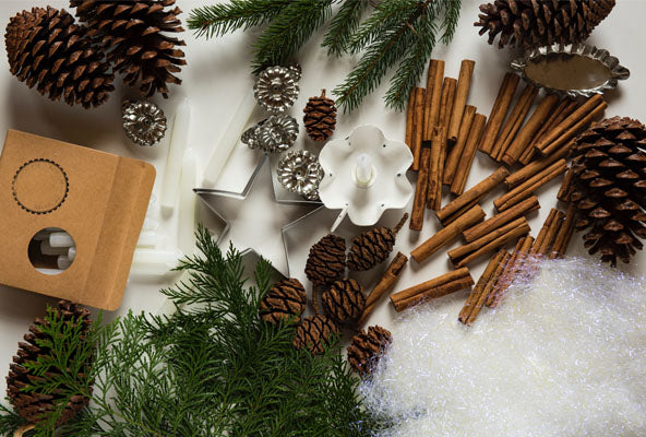 Gift Wrap with Natural Elements Pinecone