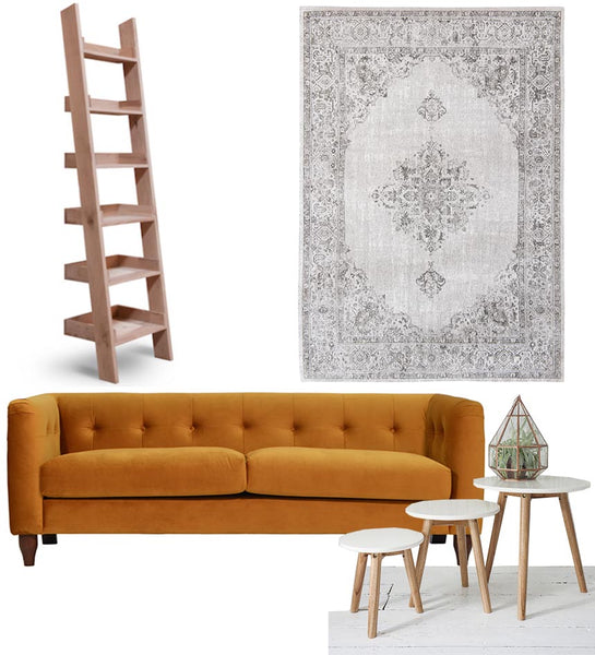 Grayson Lounge Sofa and Side Tables