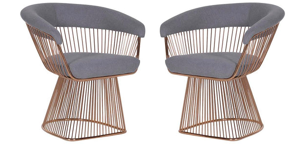 Vienna Grey Spoke Edged Tub Chairs