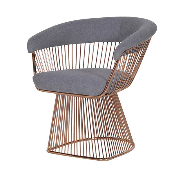 Vienna Grey Spoke Edged Tub Chair