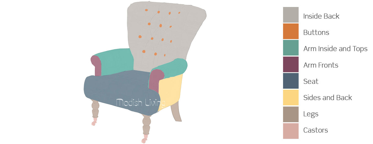 Harrington Armchair Bespoke Options