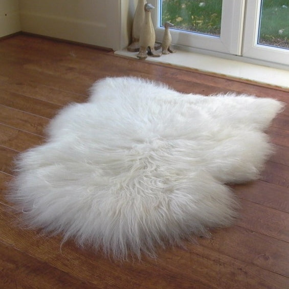 Luxury White Sheepskin Rug