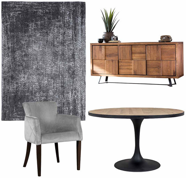 Oxford Oak Round Dining Table