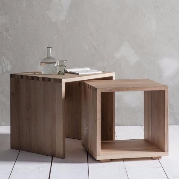 Kielder Oak Nest of Side Tables