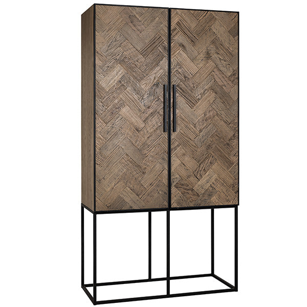 Kingsbridge Industrial Reclaimed Oak Drinks Cabinet