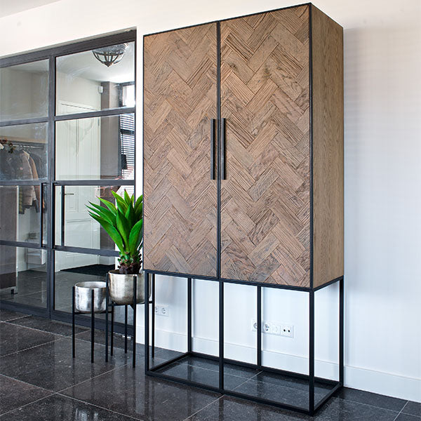 Kingsbridge Industrial Reclaimed Oak Drinks Cabinet