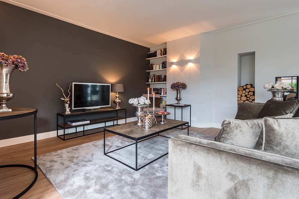 Kingsbridge Reclaimed Wood TV Stand in Room