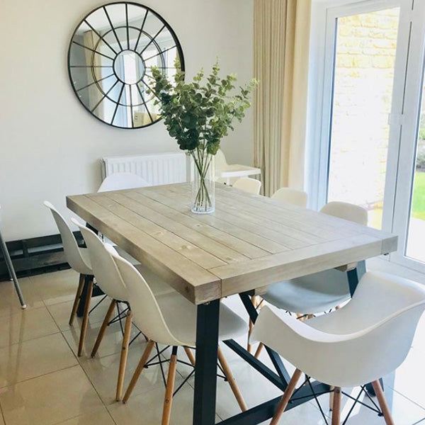 Industrial Lansdowne Reclaimed Dining Table and Chairs