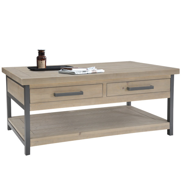 Industrial Lansdowne Rustic Wood Coffee Table