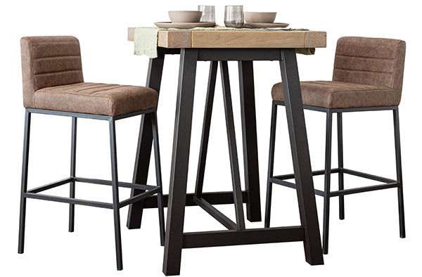 Industrial Lansdowne Rustic Wood Bar Table