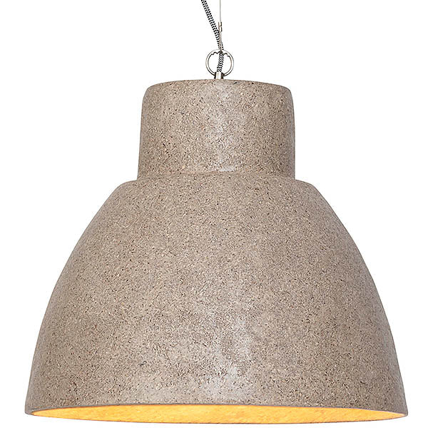 Large Woodchip Pendant Light